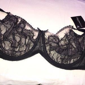 Black Lace Bra